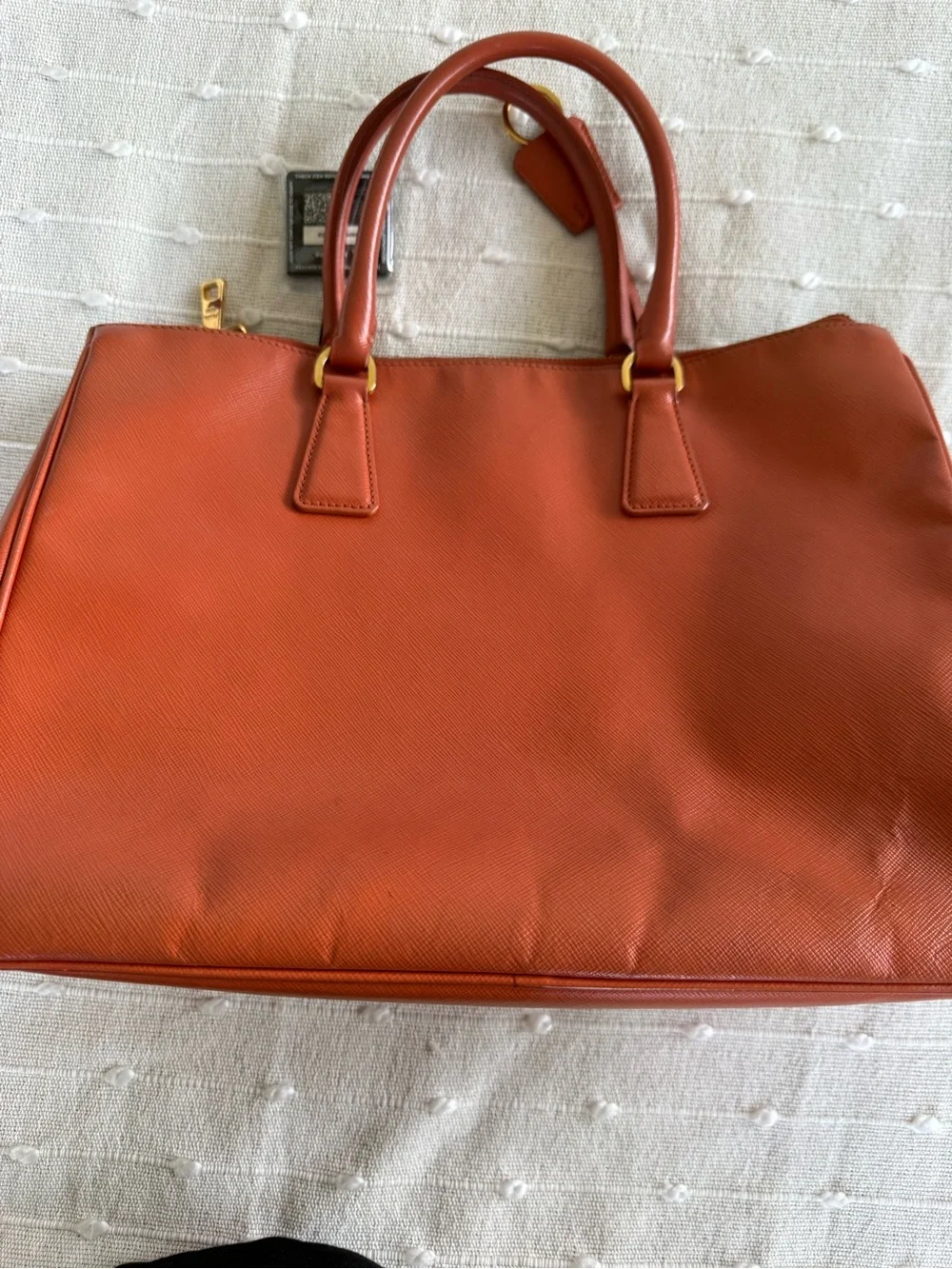 Prada Saffiano Leather bag in Burnt -Orange
